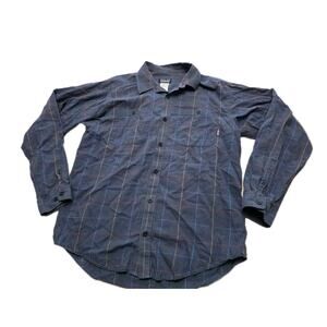 Patagonia Shirt Men's Size Medium Blue Plaid Long Sleeve Organic Cotton M